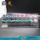 Roulette Wheel Baccarat Table Chips Holder 40mm Diameter Round Chips Display 16PCS