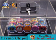 Texas Hold 'Em Casino Chips Box Dedicated Poker Chip Display Case