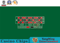 American Single 0 Green Color Standard Roulette Gambling Poker Chip Table Tablecloth Waterproof Layout Support Custom