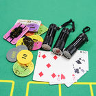 Black Mini Portable Lanyard Code Inspection Lamp Texas Holde’M Poker Chip Coin Plastic Sheet UV Anti-Counterfeiting Mark