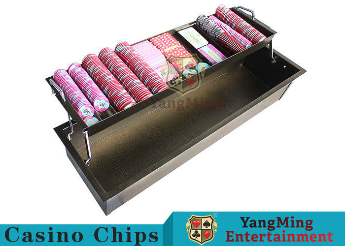 2 - Layer Bronze kim loại Sòng bạc Chip Cái mâm dày rắn với khóa bảo vệ an ninh