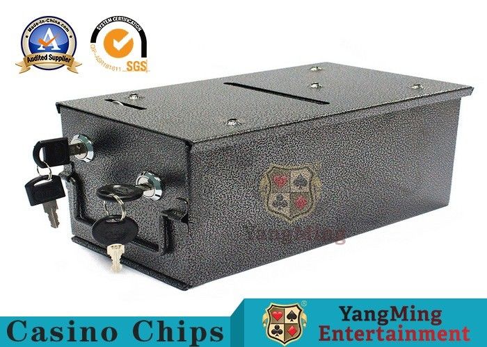 Sòng bạc Baccarat Poker Bàn 8 bàn hàng đầu kim loại bỏ hộp Kích thước 225 * 123 * 120mm
