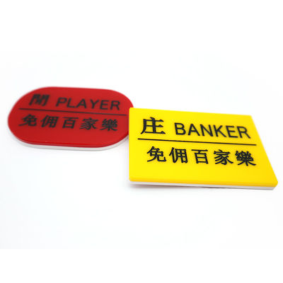 Environmentally Friendly Acrylic Plastic Double-Sided Printing Chinese&English Engraving Code Plates Dealer