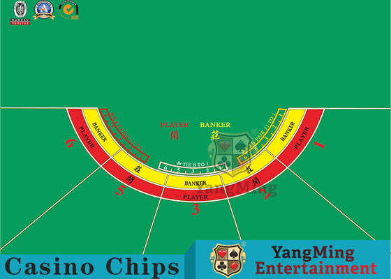 Mua 5 Người chơi Baccarat Texas Hold'Em Sòng bạc Bố cục Bàn chơi Hình bán nguyệt tùy chỉnh sản xuất trực tuyến