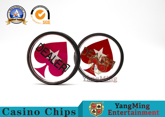 Mua Dấu khắc hai mặt Đáy trong suốt Acrylic Tùy chỉnh Texas Hold'Em Nút người chia bài trên bàn poker sản xuất trực tuyến