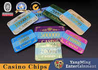 Casino Baccarat Table Acrylic Crystal UV Poker Chips 45mm 34g