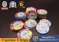10g Club Texas Poker Chips Blackjack Desk Table Ceramic Chips
