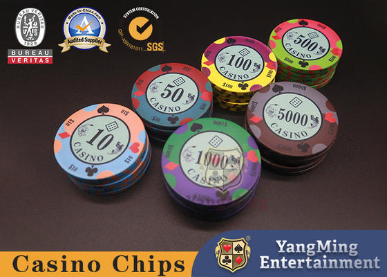 Mua Sòng bạc Texas Club Phong cách Poker Chips Chip gốm chống giả sản xuất trực tuyến