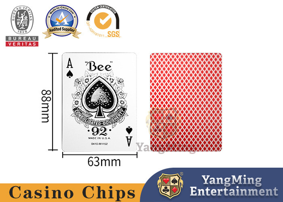 Mua Red and Blue Bee Back Pattern 310g Black Core Casino Poker Card Spot Color Box Bao bì sản xuất trực tuyến
