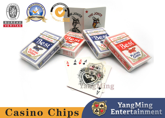 Mua Thẻ chơi Baccarat 280g tùy chỉnh Blue Core cho sòng bạc sản xuất trực tuyến