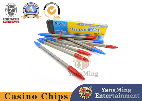 Mua Hệ thống trò chơi sòng bạc ABS Baccarat Dragon Tiger Bút bi ghi màu đỏ và xanh sản xuất trực tuyến