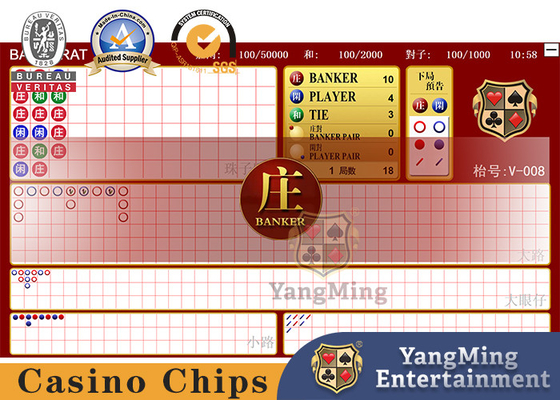 Mua Hệ thống phần mềm điện tử bàn chơi bài Baccarat với màn hình độ nét cao trên mặt bàn sản xuất trực tuyến