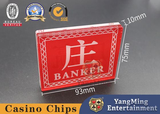 Mua Nút cá cược tiếng Trung và tiếng Anh 180g Acrylic Red Blue Dragon Tiger Casino Table sản xuất trực tuyến