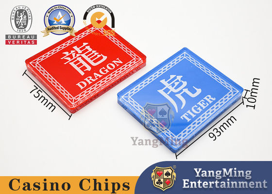Mua Dragon Tiger Poker Table Manor Thẻ Định vị Giải trí Acrylic Crystal Red Blue sản xuất trực tuyến