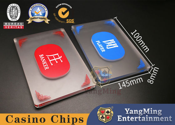 Mua Acrylic Frosted Red And Blue Manor Thẻ cá cược nhàn rỗi Bàn chơi bài xì phé Baccarat sản xuất trực tuyến