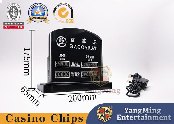 Mua Phụ kiện trò chơi sòng bài trong suốt LED Thẻ đỏ điện tử Baccarat Poker Bàn trò chơi Thẻ đặt cược sản xuất trực tuyến