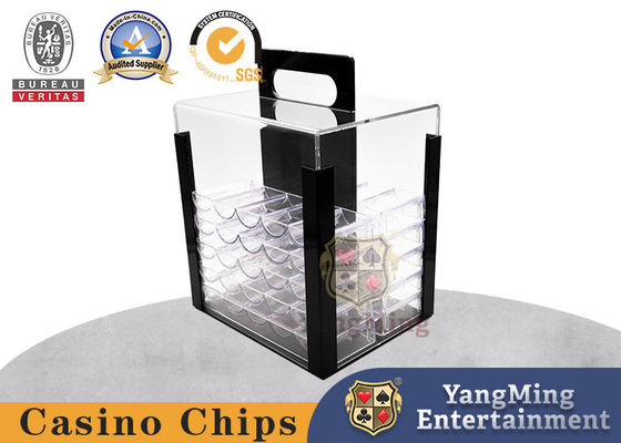 Mua Phụ kiện trò chơi sòng bạc chắc chắn 1000 Yard Hộp đựng chip bàn poker di động dày trong suốt 1000 sân acrylic sản xuất trực tuyến