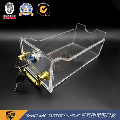Mua Hộp quà tặng bài Poker 8 cặp Acrylic hoàn toàn trong suốt có khóa Hộp đựng thẻ thải sản xuất trực tuyến