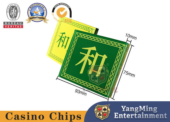 Mua Màu vàng và màu xanh lá cây dấu đáy Acrylic Game Card Bull Poker Bàn với mô hình hai mặt sản xuất trực tuyến