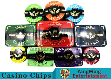 Mua Bộ chip Baccarat Acrylic Chip trò chơi trên bàn chơi bài mạ vàng nhiệt độ cao sản xuất trực tuyến