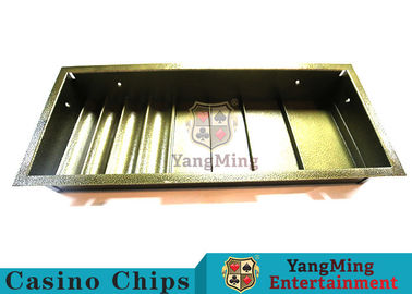 Mua Bàn Poker chuyên dụng 1 lớp Hộp đựng chip Poker Khay khóa đôi bằng sắt kim loại nổi với 4 hình vuông sản xuất trực tuyến