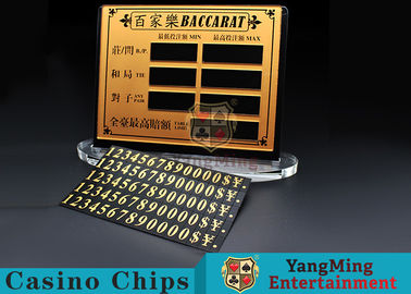 Mua Bàn Baccarat Poker Vật liệu đồng nguyên chất Giải trí Thẻ đặt cược Sòng bạc Dấu giới hạn Bảng gắn với nam châm sản xuất trực tuyến