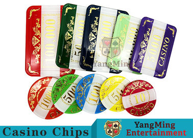 Mua Sòng bạc được đánh số kiểu sòng bài đặt màu sáng với logo in tùy chỉnh sản xuất trực tuyến