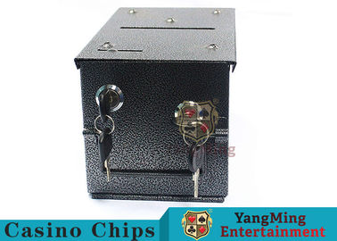 Mua Double-Lock Design Casino Hộp tiền mặt với sắt kim loại dày hơn cho tiền xu / chip sản xuất trực tuyến