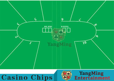 Mua Texas Holdem Standard Casino Bố trí bàn màu xanh lá cây với vải 100% Polyester sản xuất trực tuyến