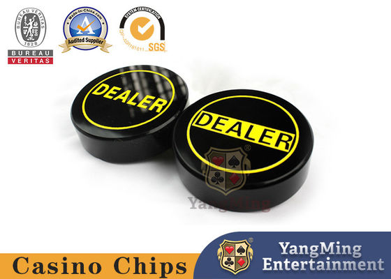 Mua Đen Acrylic đại lý Texas Poker Table Game hai mặt khắc thẻ định vị sản xuất trực tuyến