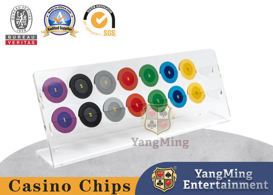 Mua Sòng bạc trong suốt Giá đỡ 16 chip Poker tròn 40mm Đồng xu Giá hiển thị acrylic Tùy chỉnh sản xuất trực tuyến