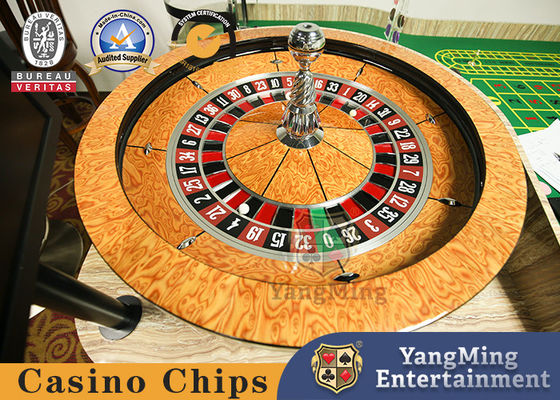 Mua Câu lạc bộ sòng bạc quốc tế 32 Inch Roulette Wheel Solid Wood Turntable With Resin Ball sản xuất trực tuyến