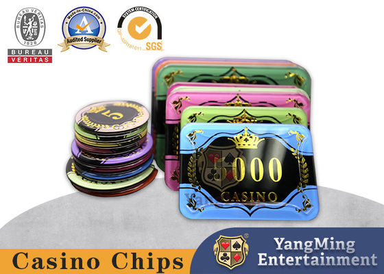 Mua Thiết kế mới Thẻ dập nóng acrylic Sòng bạc Baccarat Chip chống giả sản xuất trực tuyến