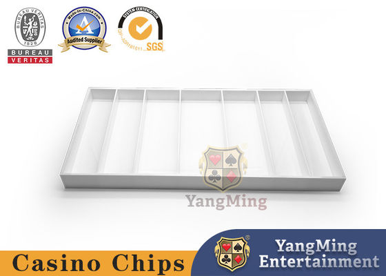 Mua Hộp chip trên bàn sòng bạc Ốc trắng Acrylic Plastic Baccarat Poker Table Chip Tray sản xuất trực tuyến