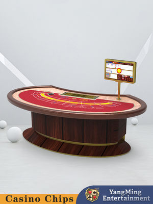 Mua Thiết kế tùy chỉnh Treadle Casino Poker Table Oval Treadle Lucky Six Baccarat Poker sản xuất trực tuyến