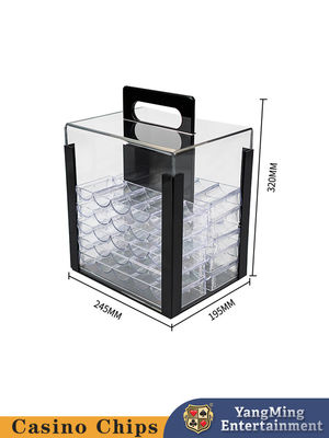 Mua 1000 Ct Scroll Poker Se 10g Sòng bạc Chip gốm với vỏ màn hình acrylic sản xuất trực tuyến