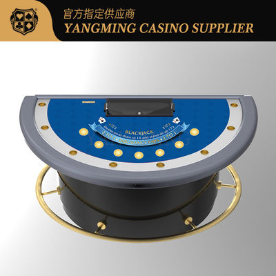 Mua Deluxe nâng cấp Semi-Round Blackjack Table cho Casino Club Blackjack Poker Table sản xuất trực tuyến