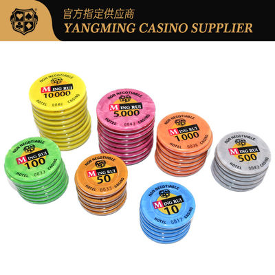 Mua Crystal Clear ABS Sticker Casino Acrylic Round and Octal RFID Poker Chip Casino UV Chips Set Plaque với mã bảo mật sản xuất trực tuyến