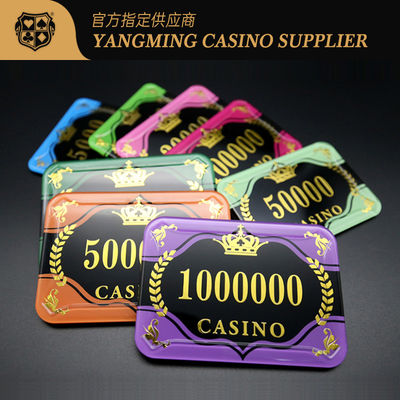 Mua New Custom High-transparent Acrylic Bronzing Poker Chips Waterproof UV Mark Security Code Casino Chips được tùy chỉnh sản xuất trực tuyến