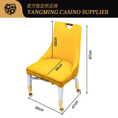 Mua Chuyên nghiệp tùy chỉnh kéo ghế casino da gỗ rắn ghế chơi casino với bánh xe vàng sản xuất trực tuyến