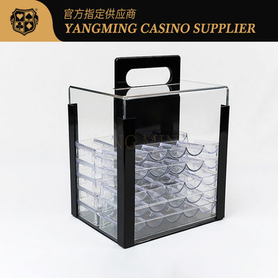 Mua 1000 Casino Poker Clay Chip Clear Acrylic Poker Chip Carrier-Includes 10 Chips Racks sản xuất trực tuyến