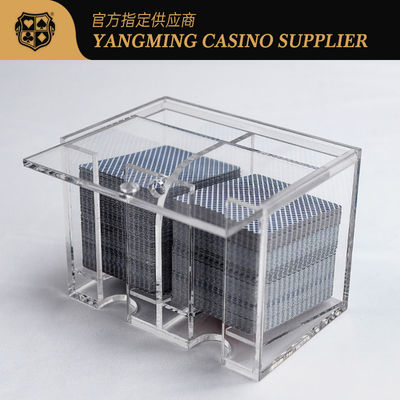 Mua 8 Deck Casino Grade Acrylic Clear Scrap Card Case Holder Câu lạc bộ Poker Game Bàn bàn Thể loại sản xuất trực tuyến