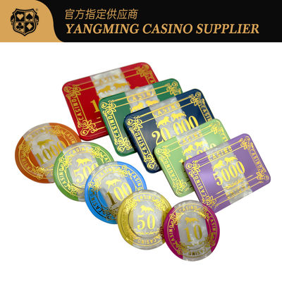 Mua Bộ 760 Chip Acrylic Bộ Chip Poker Baccarat Bằng Nhựa Pha Lê sản xuất trực tuyến