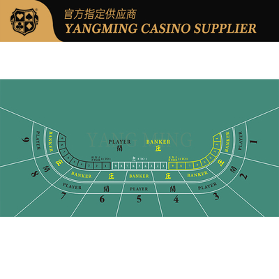 Mua Thảm chơi game chống thấm nước in màu đỏ cao cấp, kết hợp bố cục Baccarat / Texas Poker sản xuất trực tuyến