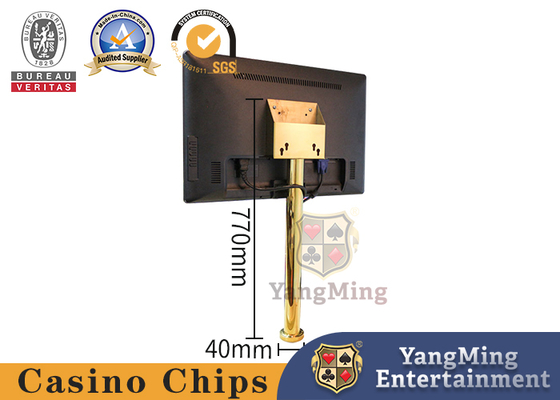 Mua Nhà sản xuất mới tùy chỉnh phiên bản sang trọng của Titanium màu vàng màn hình Stand Hệ thống giải trí HD LCD màn hình Poker bàn hỗ trợ Stand Holder sản xuất trực tuyến