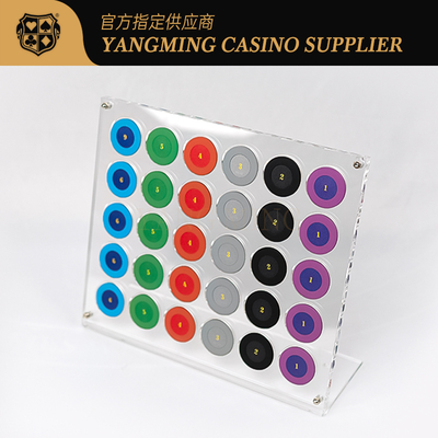 Mua Giá đỡ chip poker 30 miếng hoàn toàn mới trong suốt Giá đỡ chip tròn trên bàn sòng bạc sản xuất trực tuyến
