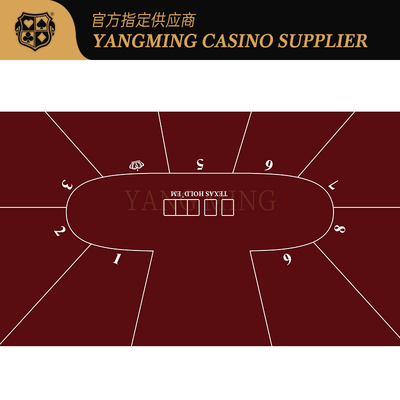 Mua Custom Texas Hold'em Poker Table Mat 9 Người chơi Casino Game Layout sản xuất trực tuyến