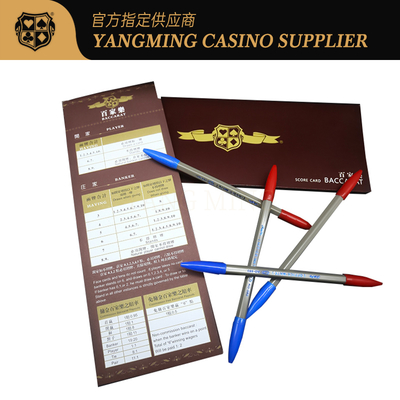Mua Sản xuất mới tùy chỉnh 50 tờ mỗi cuốn sách Casino Club giải trí Baccarat điểm số thẻ sản xuất trực tuyến