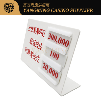 Mua Phụ kiện quầy trưng bày bài Baccarat Poker hình chữ L cho trò chơi sòng bạc sản xuất trực tuyến