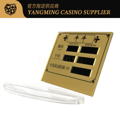 Mua Casino Bull Poker Table Limited Thẻ đỏ in Acrylic nhựa màn hình có thể được tùy chỉnh sản xuất trực tuyến